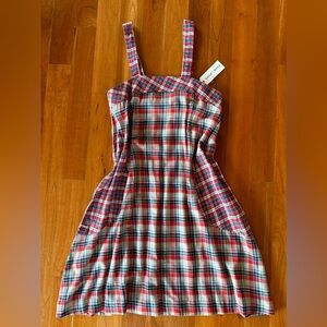 🆕 Nightcap Clothing (gone with the west) red plaid mission dress. Size M.